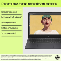 HP 15-fd0064nf Intel® Core™ i3 i3-N305 Ordinateur portable 39,6 cm (15.6&quot;) Full HD 8 Go DDR4-SDRAM 256 Go SSD Wi-Fi 6 (802.11ax) Windows 11 Home Gris