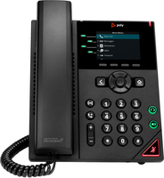 POLY Teléfono IP de 4 líneas VVX 250 y habilitado para PoE
