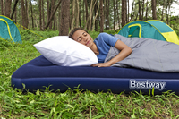 Bestway Matelas gonflable 2 places avec pompe électrique externe 191 x 137 x 22 cm