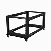 Startech.COM 19" 8U Open Frame Server Rack Mobile Adjustable Depth 56-102CM 2 YR