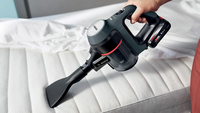 Bosch BBS712A aspirateur balai et balai électrique Sans sac 0,3 L Noir, Acier inoxydable