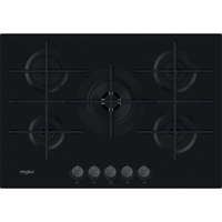 Whirlpool GOWL 758/NB FR plaque Noir Intégré (placement) 75 cm Gaz 5 zone(s)
