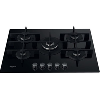 Whirlpool GOWL 758/NB FR plaque Noir Intégré (placement) 75 cm Gaz 5 zone(s)