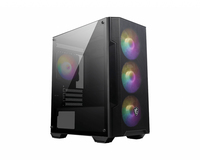 MSI MAG FORGE M100A gabinete de computadora Micro Tower Negro, Transparente