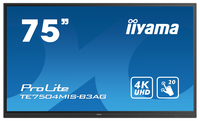 iiyama iiyama TE7504MIS-B3AG Signage-Display Interaktiver Flachbildschirm 190,5 cm (75") WLAN 400 cd/m² 4K Ultra HD Schwarz Touchscreen Eingebauter Prozessor iiWare 9.0 https://images.icecat.biz/img/gallery_lows/100905654_1997946574.jpg