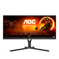 AOC AOC G3 U34G3XM/EU LED display 86,4 cm (34") 3440 x 1440 Pixel UltraWide Quad HD Schwarz, Rot https://images.icecat.biz/img/gallery_lows/101381295_8184686890.jpg AOC AOC G3 U34G3XM/EU LED display 86,4 cm (34") 3440 x 1440 Pixel UltraWide Quad HD Schwarz, Rot https://images.icecat.biz/img/gallery_lows/101381295_8184686890.jpg