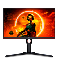 AOC G3 25G3ZM/BK écran plat de PC 62,2 cm (24.5&quot;) 1920 x 1080 pixels Full HD Noir, Rouge