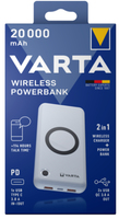 Varta 57909 101 111 Powerbank Lithium Polymer (LiPo) 20000 mAh Kabelloses Aufladen Weiß