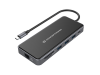 Conceptronic DONN15G laptop-dockingstation & portreplikator Kabelgebunden USB 3.2 Gen 1 (3.1 Gen 1) Type-C Grau