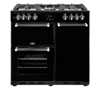 Belling PKENS90DFBLK four et cuisinière Gaz Noir A