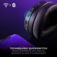 Turtle Beach Casque gaming sans fil Stealth 500 officiel pour Xbox Series X|S, Xbox One et fonctionne via Bluetooth avec les PC, la Switch et mobile - 40 heures de batterie, coussinets en mousse à mémoire de forme et microphone désactivable par basculemen