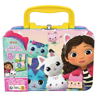 Games Gabby&amp;quot;s Dollhouse, Jeu de mémoire dans une mini-boîte en métal, Jeu de mémoire pour filles, Jeu d&amp;quot;apprentissage facile en famille, pour les enfants à partir de 3 ans
