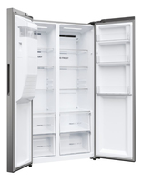 Haier SBS 90 Serie 3 HSR3918EIMP frigo américain Pose libre 515 L E Platine, Acier inoxydable