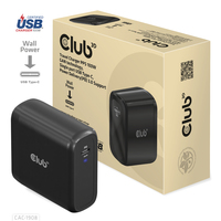 CLUB3D Reiseladegerät 100 Watt GAN-Technologie, USB-IF USB Typ-C, - CAC-1908EU