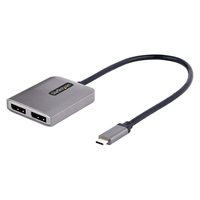 Startech 2-Port USB-C MST Hub, USB Type-C to 2x DisplayPort Multi-Monitor A ...