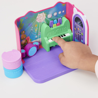 Gabby&amp;quot;s Dollhouse - Playset Deluxe La Salle De Musique De Dj Miaou - Pièce De Jeu Avec 1 Figurine Et Accessoires - Tirée Du Dessin Animé Gabby Et La Maison Magique - Jouet Enfant 3 Ans Et +