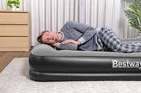 Bestway Matelas gonflable Tritech 2 places avec pompe électrique intégrée 2,03 m x 1,52 m x 36 cm