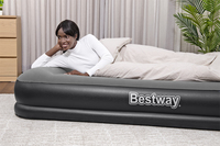 Bestway Matelas gonflable Tritech 2 places avec pompe électrique intégrée 2,03 m x 1,52 m x 36 cm