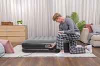 Bestway Matelas gonflable Tritech 2 places avec pompe électrique intégrée 2,03 m x 1,52 m x 36 cm