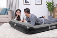 Bestway Matelas gonflable Tritech 2 places avec pompe électrique intégrée 2,03 m x 1,52 m x 30 cm