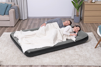 Bestway Matelas gonflable Tritech 2 places avec pompe électrique intégrée 2,03 m x 1,52 m x 30 cm