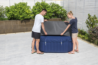 Bestway Lay-Z-Spa Housse thermique carrée EnergySense 1,80 m x 1,80 m x 71 cm