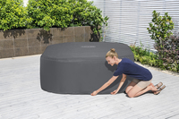 Bestway Lay-Z-Spa Housse thermique carrée EnergySense 1,80 m x 1,80 m x 71 cm