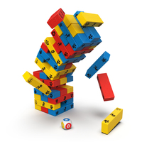 Spin Master Games - TOUR JENGA La Pat&amp;quot; Patrouille - Paw Patrol - Jeu de Société Tour À Construire Pat&amp;quot; Patrouille - 48 Blocs Et 1 Dé - Jeu d&amp;quot;Équilibre Patience Raisonnement - Jouet Enfant 4 Ans et +