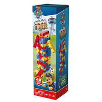 Spin Master Games - TOUR JENGA La Pat&amp;quot; Patrouille - Paw Patrol - Jeu de Société Tour À Construire Pat&amp;quot; Patrouille - 48 Blocs Et 1 Dé - Jeu d&amp;quot;Équilibre Patience Raisonnement - Jouet Enfant 4 Ans et +