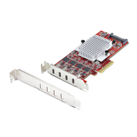Startech 4-Port USB Type-C PCIe Card, USB-C 10Gb, 4x Controllers, TAA