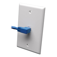 Eaton Tripp Lite Series Left-Angle Cat6 Gigabit Molded UTP Ethernet Cable ( ...