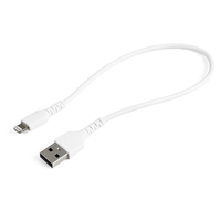 Startech.COM 30CM/12" Durable USB-A TO Lightning Cable MFI Certified, White 2 YR