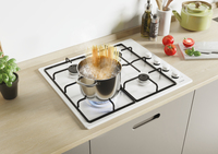 Candy CHW640WLW Blanc Intégré (placement) 60 cm Gaz 4 zone(s)
