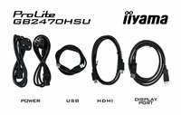 iiyama G-MASTER GB2470HSU-B6 écran plat de PC 60,5 cm (23.8&quot;) 1920 x 1080 pixels Full HD LCD Noir