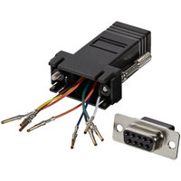 Startech.COM DB9 TO RJ45 Modular Serial Adapter - Black LTW