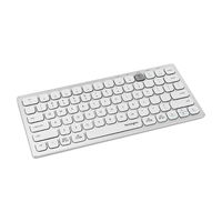Kensington Multi-Device Dual Wireless Compact/Travel Keyboard, WIN/IOS/MAC, White, 3Y