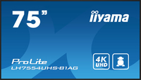iiyama iiyama LH7554UHS-B1AG Signage-Display Digital Beschilderung Flachbildschirm 190,5 cm (75 Zoll) LCD WLAN 500 cd/m² 4K Ultra HD Schwarz Eingebauter Prozessor Android 11 24/7 https://images.icecat.biz/img/gallery_lows/173617e653ad0c9ae40869105d7afa7f.jpg