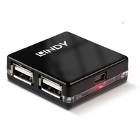 Lindy 42742 Schnittstellen-Hub 480 Mbit/s Schwarz