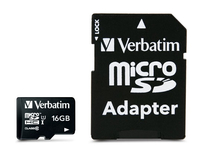 Verbatim 44082, Micro SD Karten, Verbatim Premium 16 GB 44082 (BILD1)