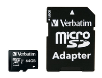 Verbatim 44084, Micro SD Karten, Verbatim Premium 64 GB 44084 (BILD1)