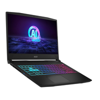 MSI Katana A15 AI B8VG-484XFR AMD Ryzen™ 9 8945HS Ordinateur portable 39,6 cm (15.6&quot;) Full HD 16 Go DDR5-SDRAM 1 To SSD NVIDIA GeForce RTX 4070 Wi-Fi 6E (802.11ax) DOS gratuit Noir