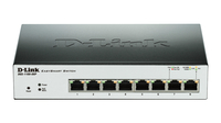 D-Link DGS-1100-08P commutateur réseau Géré L2 Gigabit Ethernet (10/100/1000) Connexion Ethernet, supportant l&amp;quot;alimentation via ce port (PoE) Noir