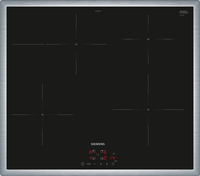 Siemens iQ300 EH645BFB6E Kochfeld Schwarz, Edelstahl Integriert 60 cm Zonen-Induktionskochfeld 4 Zone(n)