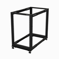 Startech.COM 19" 18U Open Frame Server Rack Mobile Adjustable Depth 22-40" 2 YR