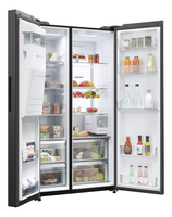 Haier SBS 90 Serie 5 HSW79F18DIPT frigo américain Pose libre 601 L D Noir
