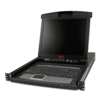 APC (AP5808) 17" Rack LCD Console W Integrated 8 Port Analog KVM Switch