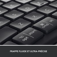 Logitech Ergo K860 clavier RF sans fil + Bluetooth Français Graphite