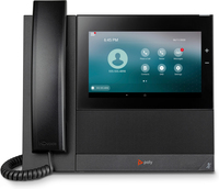 POLY Teléfono multimedia empresarial CCX 600 con SIP abierto y habilitado para PoE