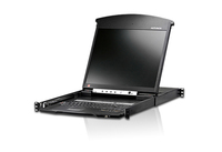 Aten 19" Dual Rail 16 Port LCD KVM Over IP