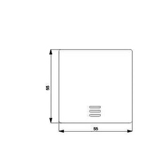 4001869232966 - SIE 5TG6200 - DELTA i-system titanweiß Wippe mit Fenster 55x 55mm